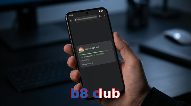 Main screen of B8 Club apk page for PK players