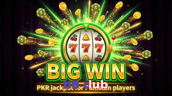 Big win animation on B8 Club slot game